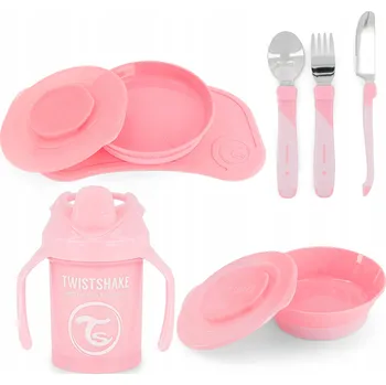 Sada nádobí TWISTSHAKE Sada Nádobí Pro Miminka 6m+ Růžová