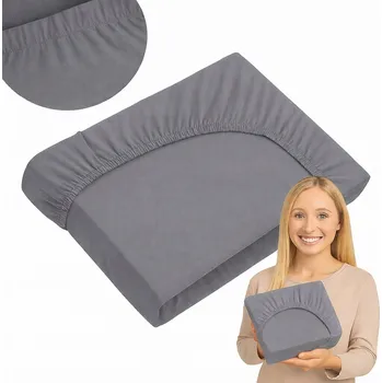 Prostěradlo Prostěradlo s gumou 90x200 cm na matrace jersey bavlna šedé, české výroby