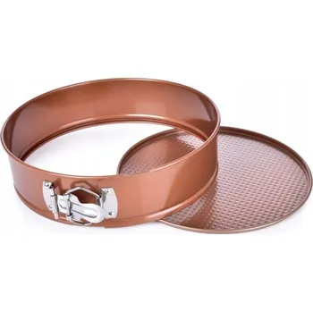 Nádoba na pečení SMUKEE Forma Na Dort Forma Plech na pečení kulatá 26x6,5 cm MĚDĚNÁ 643