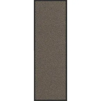 Rohožka Pružná rohožka hnědá 60 x 180 cm s protiskluzovým PVC