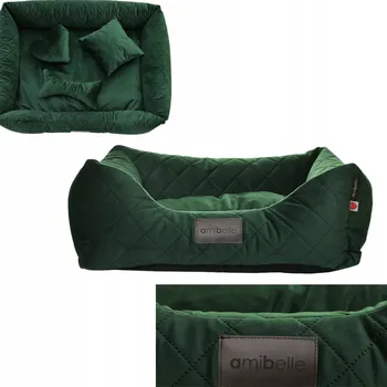 Pelíšek pro psa Amibelle ortopedické pelíšek pro psa, zelené, 60 cm x 50 cm