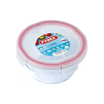 Dóza na potraviny Žáruvzdorná skleněná dóza s hermetickým uzávěrem a těsněním COOK&CLICK Pyrex 0,7 L