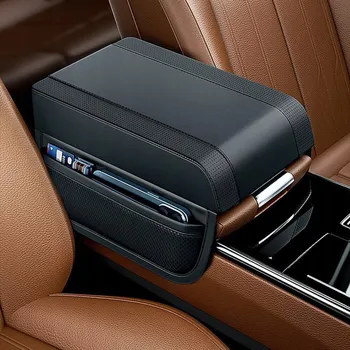 Polštář Měkký POLŠTÁŘ / NÁSTAVEC na loketní opěrku do auta - potah