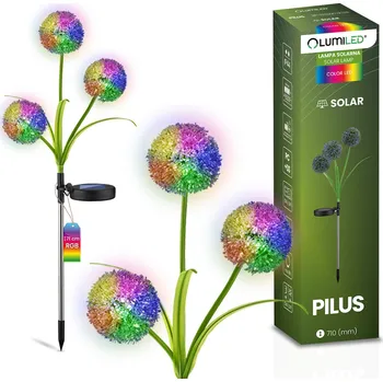 Venkovní osvětlení Solární lampa Lumiled , černá, 71 cm, 1 ks