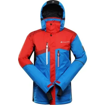 Pánská lyžařská bunda ALPINE PRO DEAR 2 XS Modrá, Červená