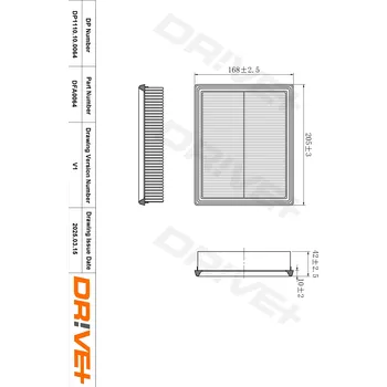 Vzduchový filtr Vzduchový filtr Dr!ve+ DP1110.10.0064
