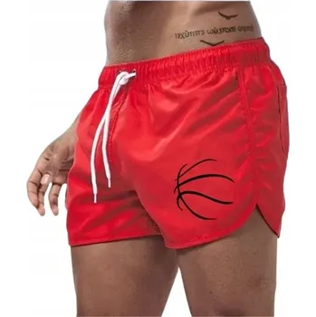 Pánské plavky Šortky Kraťasy Vzor Míč Zavazovací - M