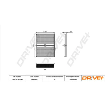 Vzduchový filtr Vzduchový filtr Dr!ve+ DP1110.10.0383