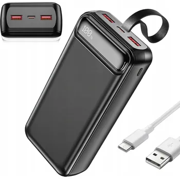 Powerbanka Výkonná Powerbanka 50Ah pro Telefon 22,5W QC PD 2×USB-A + USB-C