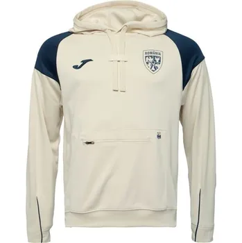 Pánská mikina Pánská mikina Joma FED. FUTBOL RUMANÍA FREE TIME HOODIE 2XL Béžová, Tmavě modrá