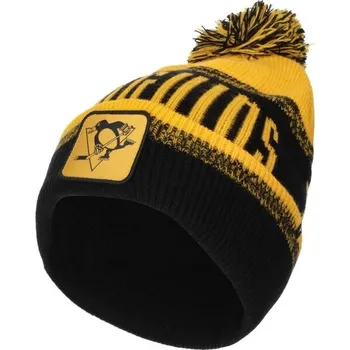 Čepice Čepice FANATICS PITTSBURGH PENGUINS THRIVE CUFFED POM BEANIE UNI Černá, Žlutá