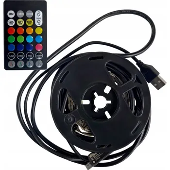 LED osvětlení SANICO 321336 RGBW LED pásek 2 x 1m pro podsvícení TV + dálkový ovladač max 8W