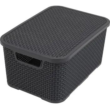 Úložný box Univerzální koš BranQ šedý 19 l s víkem
