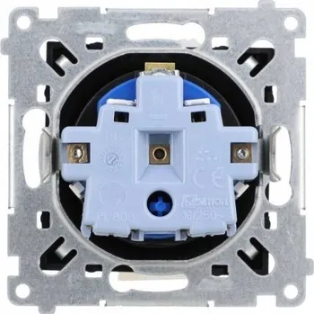 Elektrická zásuvka Elektrická Zásuvka zásuvka Kontakt-simon černá