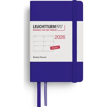 Diář Leuchtturm 1917, Týdenní diář v pevné vazbě Leuchtturm 1917 2026 EN A7, tmavě modrý - Formadore