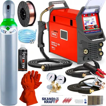 Svářečka Svářecí poloautomat IDEAL EXPERT MIG 220 PFC PULSE PRO5 LCD MMA TIG 200A
