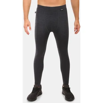 Pánské kalhoty Pánské termokalhoty z merina Kilpi MAVORA BOTTOM-M black - Černá, M