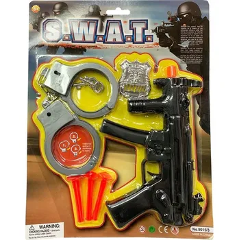 Dětská zbraň POLICEJNÍ SADA Chlapecké HRAČKY Zbraň Pro Děti Pistole Mega