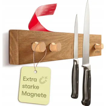 Praknu Magnetická lišta na Nože 40 cm s háčky