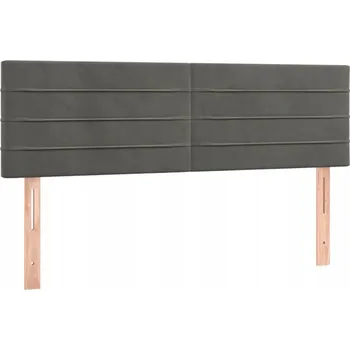 Světle šedé čelo postele, 144 x 5 x 78/88 cm, nastavitelná výška