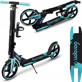 Koloběžka Velká skládací městská koloběžka BERGEN DOWNTOWN, robustní, náhradní deska a popruh