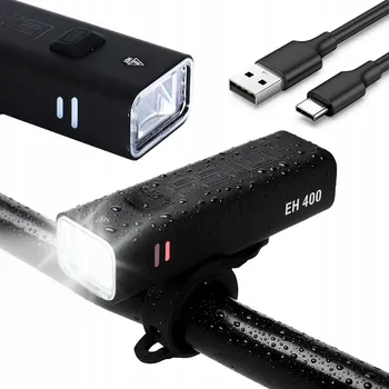 Cyklosvítilna SVĚTLO NA KOLO PŘEDNÍ LED USB SVÍTILNA NA ŘIDÍTKA SILNÉ 2000mAh