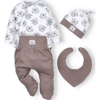 Kojenecká souprava NINI Soupravička (4ks) s polodupačkami Koala - 56