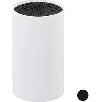 Stojan Nože RELAXDAYS bez nožů pro 8 nožů, černý a bílý