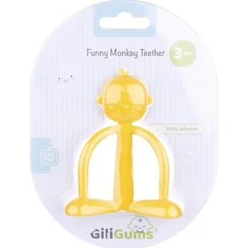 Ortodontické kousátko GiliGums silikonové žluté