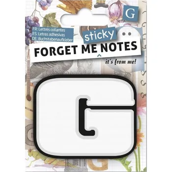 Obraz Forget me sticky notes samolepicí karty s písmenem G