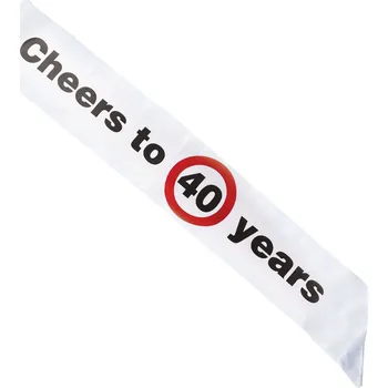 Party dekorace Espa Narozeninová šerpa - dopravní značka 40.