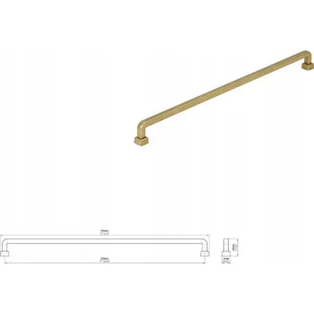 Nábytkové kování Nábytková úchytka SIRO 2536-334ZN83 starožitné zlato