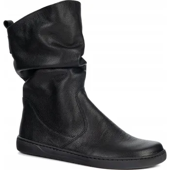 Dámská zimní obuv Dámské kotníkové boty barefoot boty Freja polské, černé lícové, velikost 38