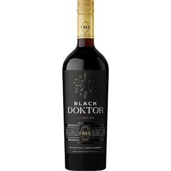 Víno BLACK DOCTOR 750ML NEALKOHOLICKÉ VÍNO 0% MOLDÁVIE SLADKÉ ČERVENÉ NULA