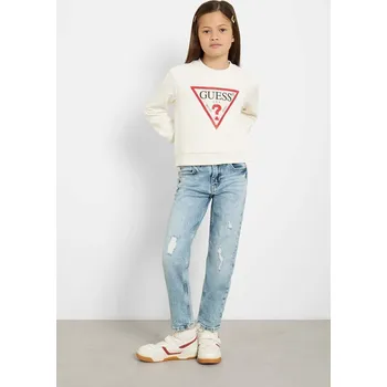 Chlapecká mikina Dětská bavlněná mikina Guess J4YQ22.KA6R4.PPYA béžová 01X, vel. 158-166