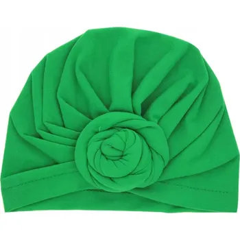 Pokrývka hlavy Dětská turbanová čepice - Zelená KP-21550