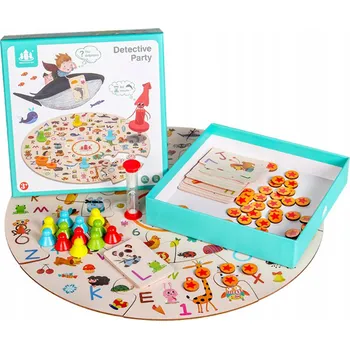 Dřevěná hračka Dřevěná vzdělávací hra Montessori stavebnice 907