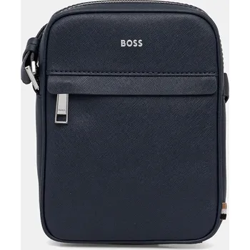 Kabelka Kožená taštička BOSS 50483566 modrá 55X, vel. ONE SIZE