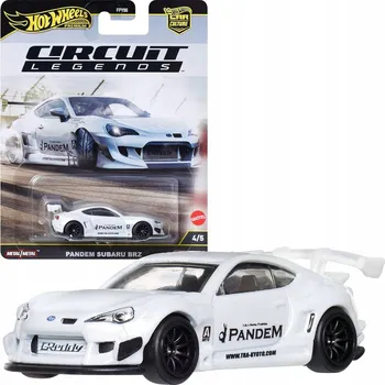 autíčko Osobní auto Hot Wheels Premium Subaru BRZ bílé 1:64 JBK64