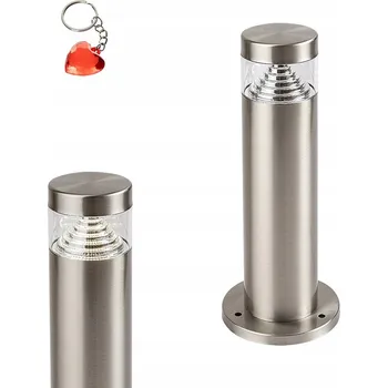 Venkovní osvětlení Osvětlovací sloupek kulatý Rabalux s integrovaným LED zdrojem 30 cm stříbrný