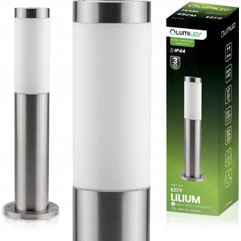 Venkovní osvětlení Venkovní Stojací Zahradní Lampa LED na Žárovku E27 INOX IP44