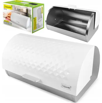 chlebník Jednodílný chlebník Maestro bílý ocel