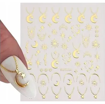 Obtisky samolepící Moons zlaté SWT-014