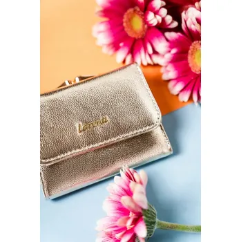 Peněženka Lorenti dámská peněženka z pravé kůže zlatá