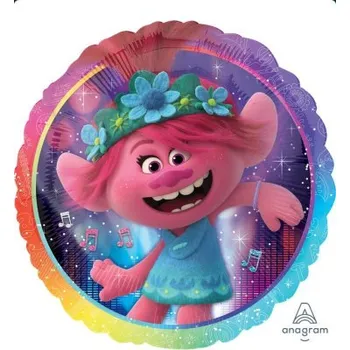 Balónek Kruh - Trollové: Světové turné 43cm - fóliový balónek