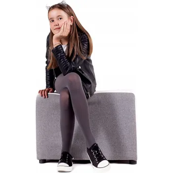 YOCLUB dětské punčocháče černé mikrovlákno velikost 122