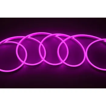 LED osvětlení NEON LED pásek 12V 8X16 PVC 1M FIALOVÝ IP67