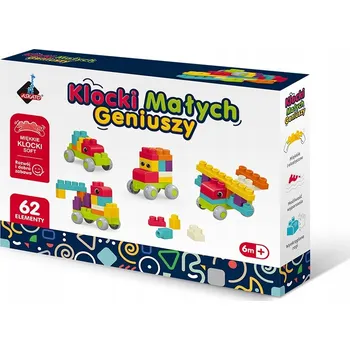 ostatní stavebnice MĚKKÉ STAVEBNICE PRO MALÉ GÉNIE NA SKLÁDÁNÍ SOFT - 62 DÍLKŮ