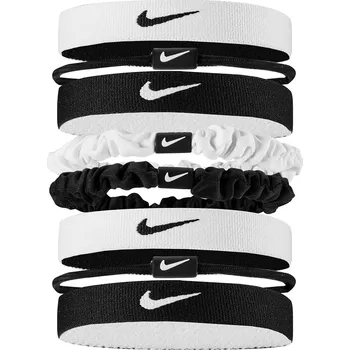 Cyklistika NIKE-MW HEAD TIES 8PK WH/BK/BK Mix UNI
