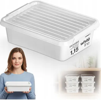 Úložný box PLASTOVÁ KRABICE S VÍKEM PRO SKLADOVÁNÍ BOX MALÁ 1,15 L